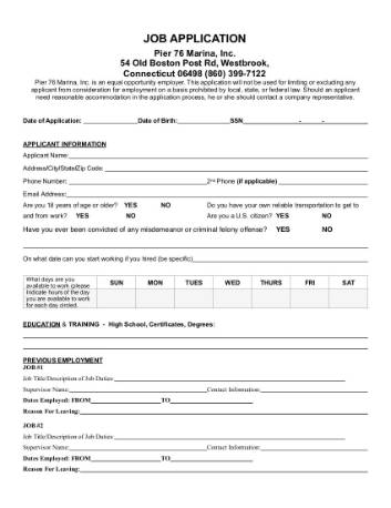 Employement Form